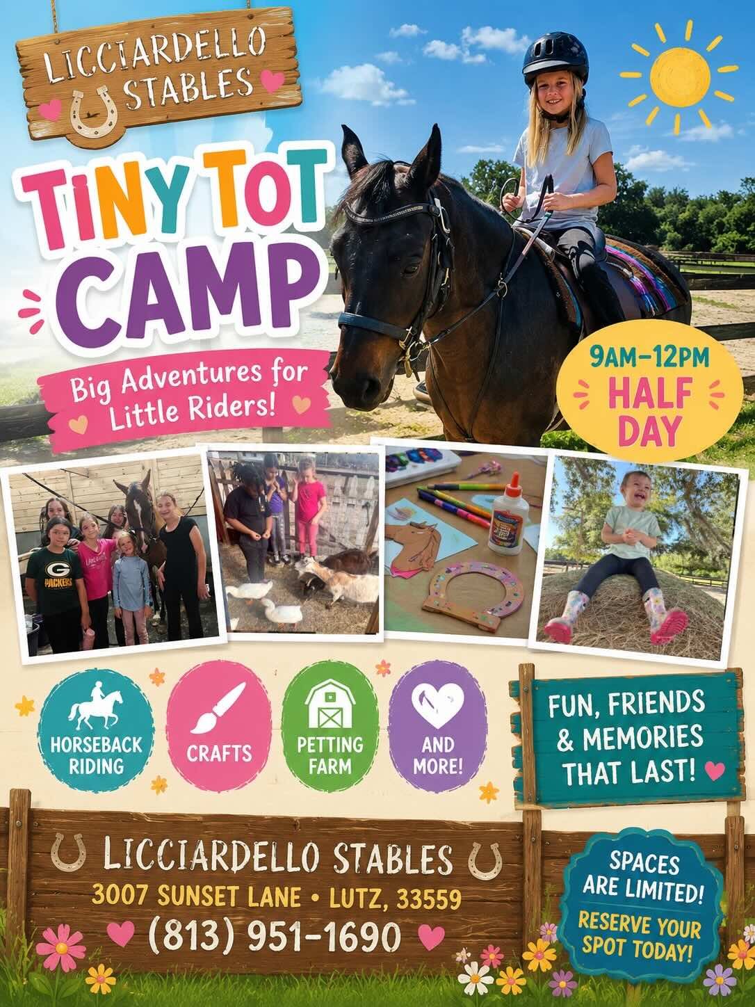 Tiny Tot Camp- Big Adventures for Little Riders